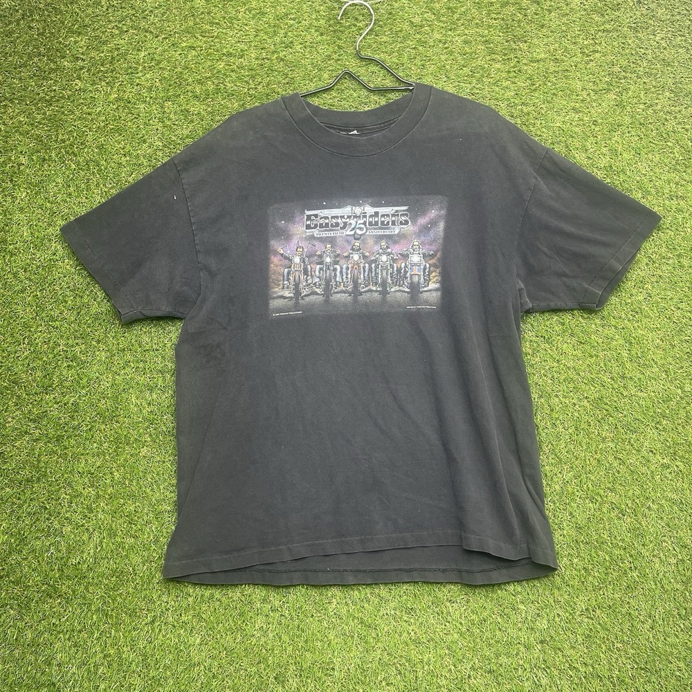 Vintage Easyriders 25th Anniversary Shirt Mens Large USA Made Single Stitch Fade